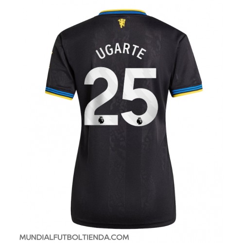 Camiseta Manchester United Manuel Ugarte #25 Tercera Equipación Replica 2025-26 para mujer mangas cortas
